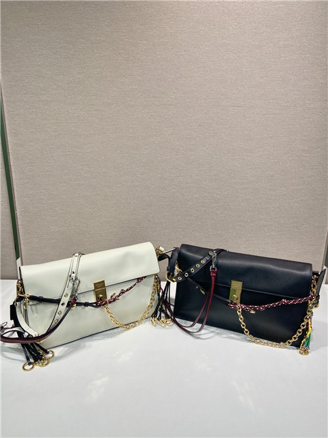 Prada Soft Sound large leather shoulder bag 1BD378 White-11.jpg