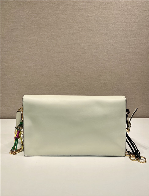 Prada Soft Sound large leather shoulder bag 1BD378 White-6.jpg