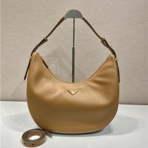 Arque Large Leather Shoulder Bag 1BC212 Caramel-1.jpg