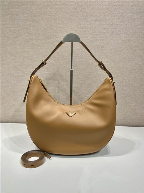 Arque Large Leather Shoulder Bag 1BC212 Caramel-1.jpg
