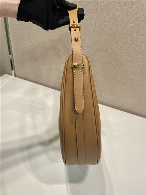 Arque Large Leather Shoulder Bag 1BC212 Caramel-5.jpg