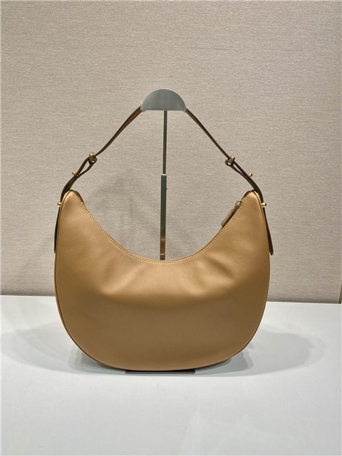Arque Large Leather Shoulder Bag 1BC212 Caramel-6.jpg