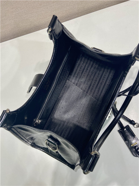Medium Leather Tote Bag 1BG563 Black-10.jpg
