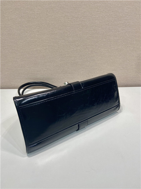 Medium Leather Tote Bag 1BG563 Black-7.jpg