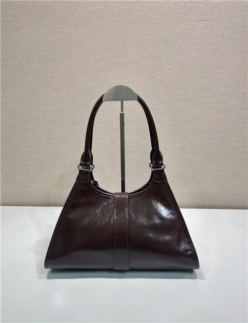 Medium Leather Tote Bag 1BG563 Dark Brown-5.jpg