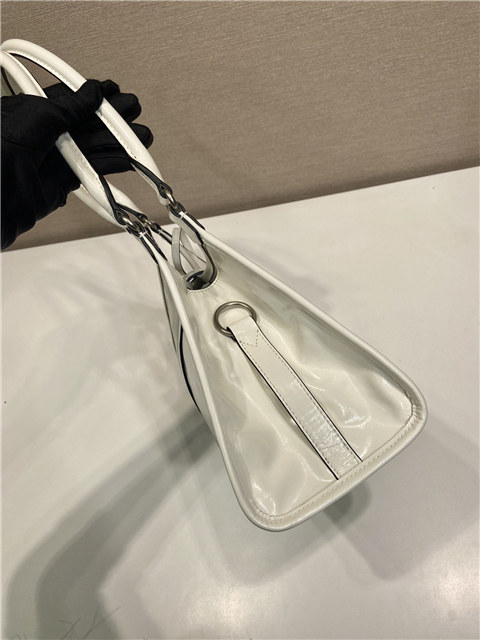 Medium Leather Tote Bag 1BG563 White-6.jpg