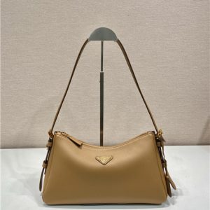 Prada Aimee Medium Leather Shoulder Bag 1BC229 Caramel-1.jpg