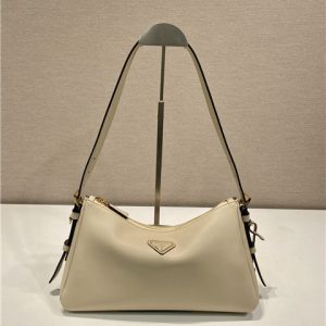 Prada Aimee Medium Leather Shoulder Bag 1BC229 Sand-1.jpg