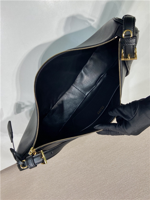 Prada Demi-Lune Large Leather Shoulder Bag 1BC255 Black-10.jpg
