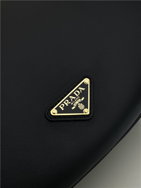 Prada Demi-Lune Large Leather Shoulder Bag 1BC255 Black-8.jpg