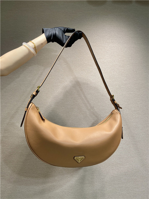 Prada Demi-Lune Large Leather Shoulder Bag 1BC255 Natural-1.jpg