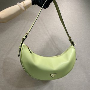 Prada Demi-Lune Large Leather Shoulder Bag 1BC255 Pistachio-1.jpg