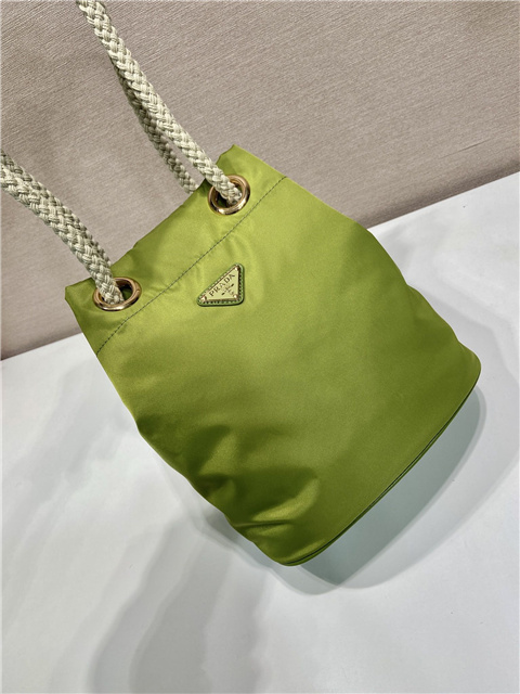 Prada Mariner Re-Nylon Small Bucket Bag 1BE082 Ivy Green-5.jpg