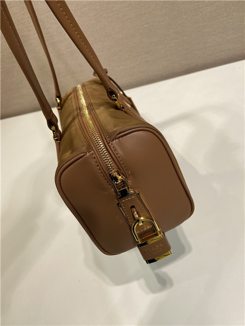 Re-Nylon Medium Top-handle Bag 1BB127 Brandy-7.jpg