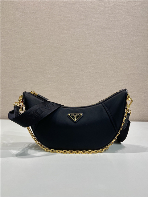 Re-Nylon Shoulder Bag 1BH222 Black-2.jpg