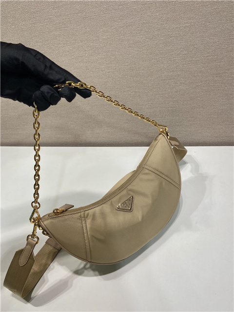 Re-Nylon Shoulder Bag 1BH222 Camel Brown-4.jpg