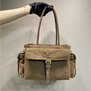 Prada Explore Medium Tote Bag 1BG596 Cocoa Brown Suede-1.jpg
