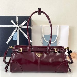 Prada Bonnie Medium 1BA426 Burgubdy