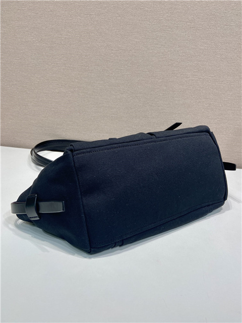 Prada Route Medium Tote Bag 1BG645 Black Canvas-6.jpg