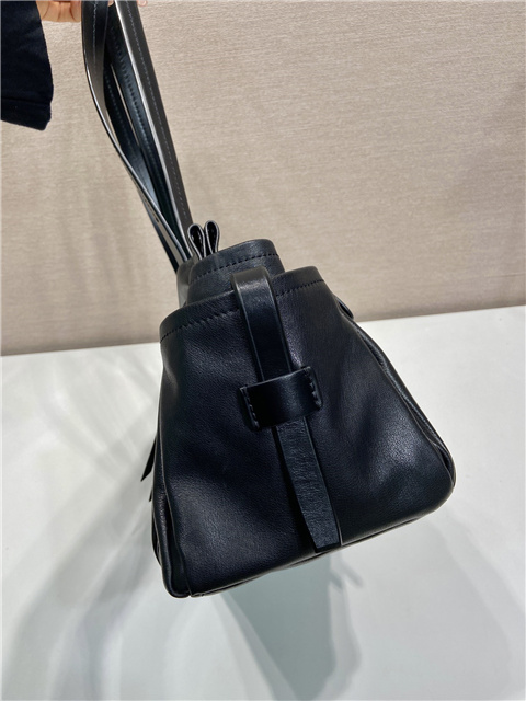 Prada Route Medium Tote Bag 1BG645 Black Leather-6.jpg