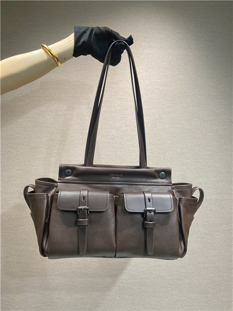 Prada Route Medium Tote Bag 1BG645 Cocoa Brown Leather-1.jpg