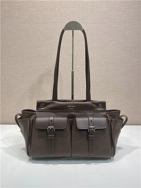 Prada Route Medium Tote Bag 1BG645 Cocoa Brown Leather-2.jpg