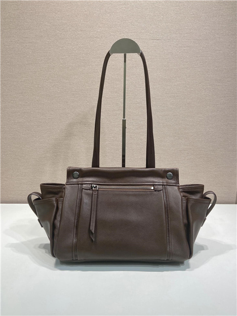 Prada Route Medium Tote Bag 1BG645 Cocoa Brown Leather-4.jpg