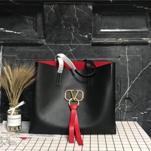 Valentino Large Vring Shopping Tote (Varied Colors)