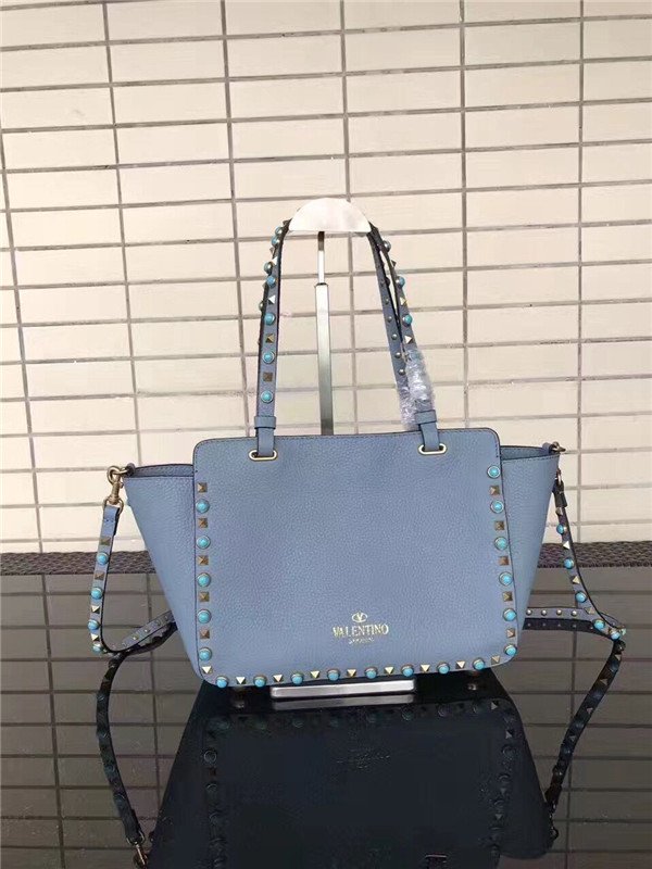 Valentino Rockstud Rolling Blue With Turquoise Stone