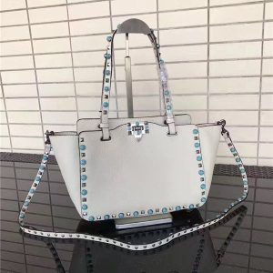 Valentino Rockstud Rolling White With Turquoise Stones
