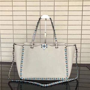 Valentino Rockstud Rolling White with turquoise stone