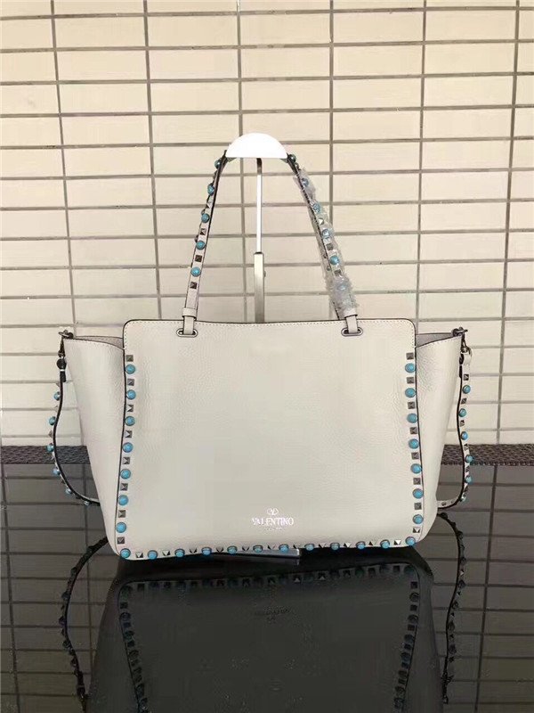 Valentino Rockstud Rolling White with turquoise stone