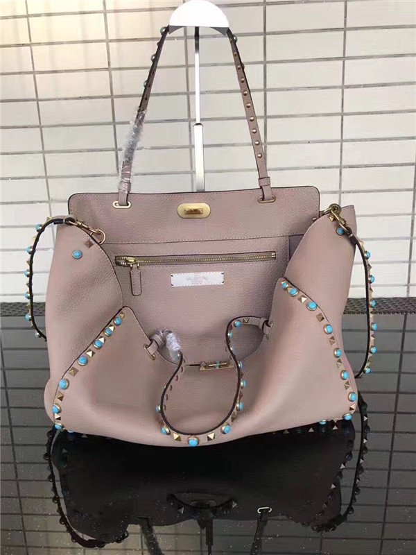Valentino Rockstud Rolling Poudre with turquoise stone