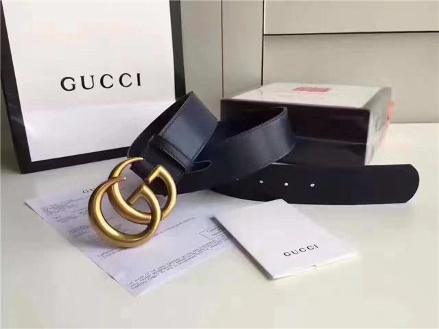 Gucci Wide Leather Belt with Double G Buckle (Varied Colors) 2015 Re-Edition - Image 109