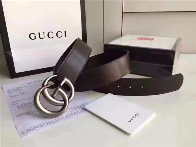 Gucci Wide Leather Belt with Double G Buckle (Varied Colors) 2015 Re-Edition - Image 127