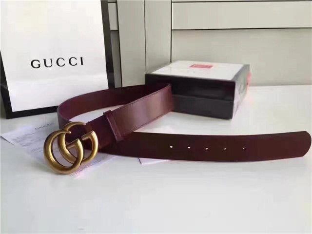 Gucci Wide Leather Belt with Double G Buckle (Varied Colors) 2015 Re-Edition - Image 145