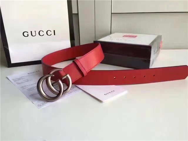 Gucci Wide Leather Belt with Double G Buckle (Varied Colors) 2015 Re-Edition - Image 172