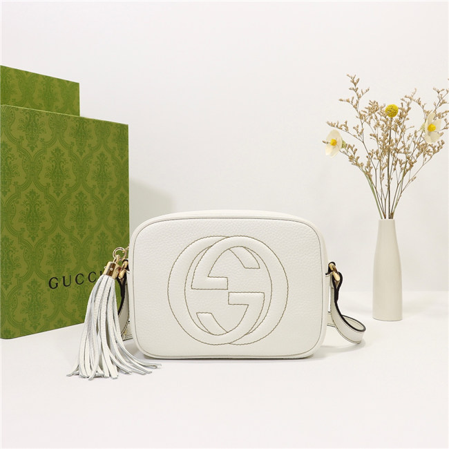 Gucci Soho leather disco bag White