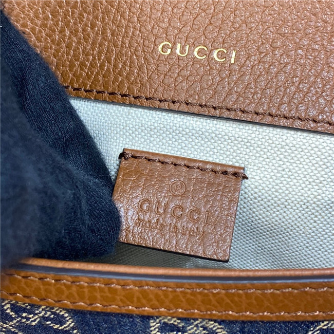 Gucci Horsebit 1955 Mini Bag GG Supreme Canvas 658574 (Varied Colors) - Image 12