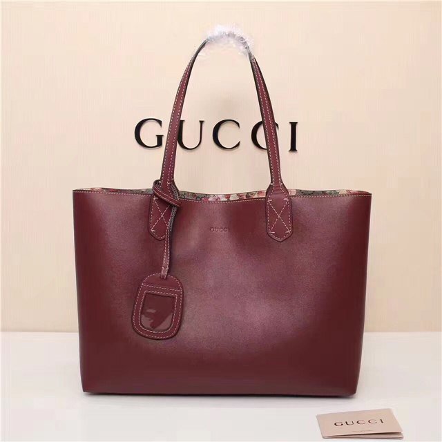Gucci Reversible GG Blooms Leather Tote