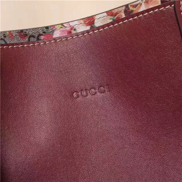Gucci Reversible GG Blooms Leather Tote