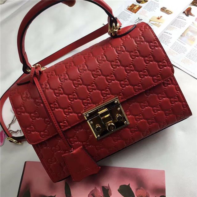 Gucci Padlock GG Signature Top Handle Bag (Varied Colors)