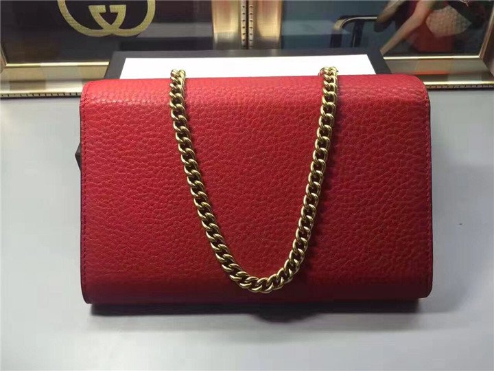 Gucci GG Marmont Leather Mini Chain Bag (2 Colors)