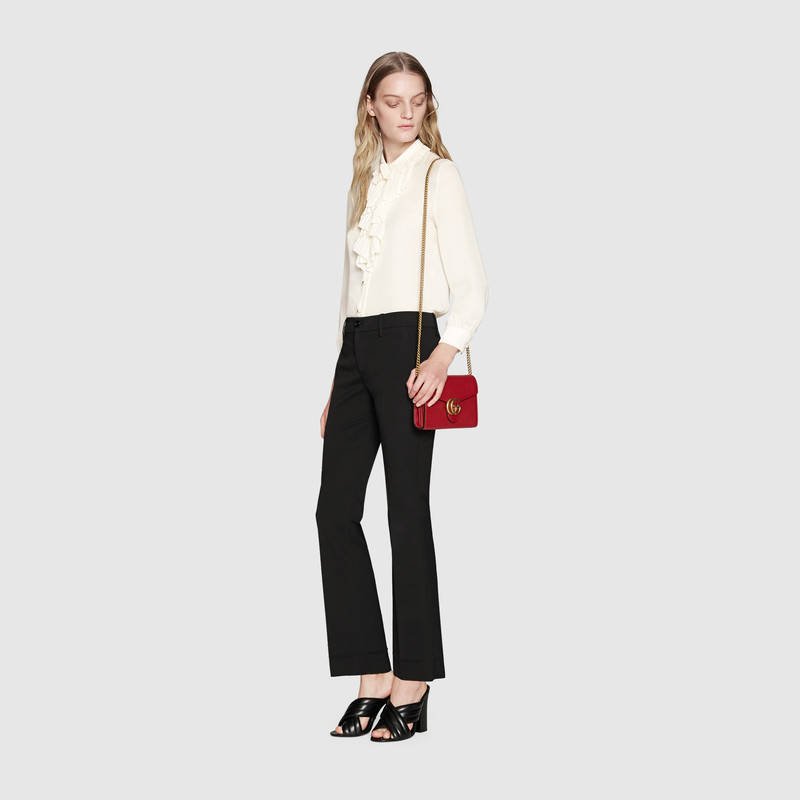 Gucci GG Marmont Leather Mini Chain Bag (2 Colors)