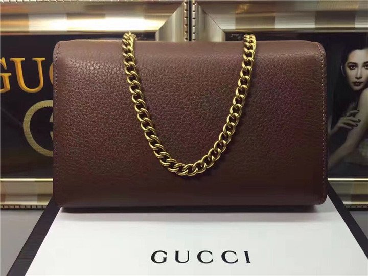 Gucci GG Marmont Leather Mini Chain Bag (2 Colors)