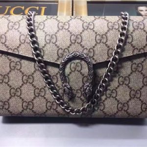 Gucci Dionysus GG Supreme Chain Wallet (Varied Colors)