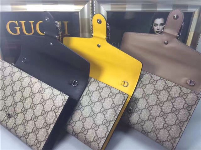 Gucci Dionysus GG Supreme Chain Wallet (Varied Colors)