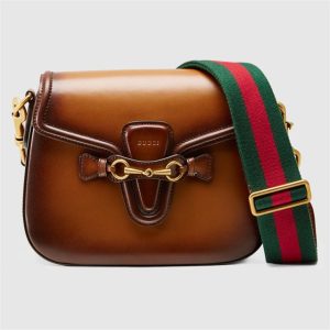 Gucci Lady Web Leather Shoulder Bag (Varied Colors)