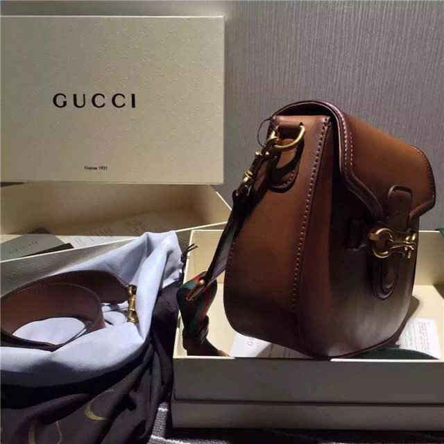 Gucci Lady Web Leather Shoulder Bag (Varied Colors)
