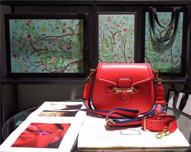 Gucci Lady Web Leather Shoulder Bag (Varied Colors)